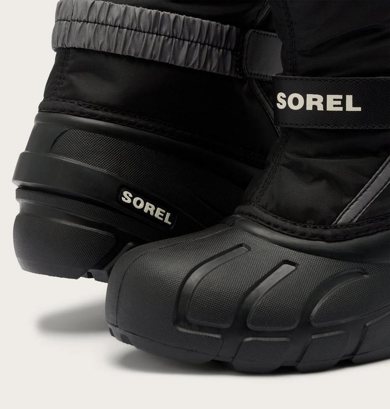 Kids' Flurry Snow Boots, Color: Black, Sea Salt, image 10