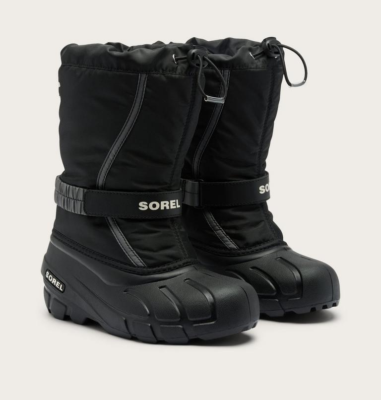 Little Kids Flurry Boot, Color: Black, Sea Salt, image 2