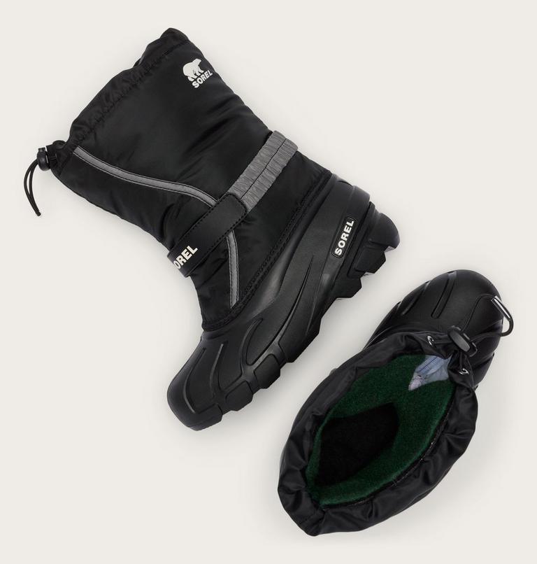 Little Kids Flurry Boot, Color: Black, Sea Salt, image 4