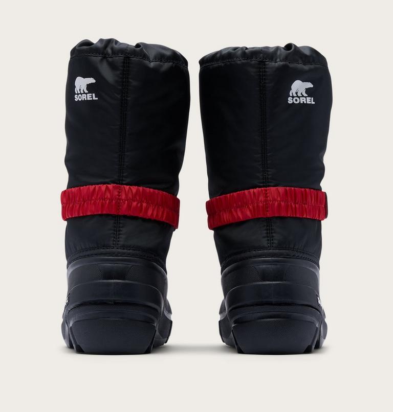 Kids' Flurry Snow Boots, Color: Black, Bright Red, image 3