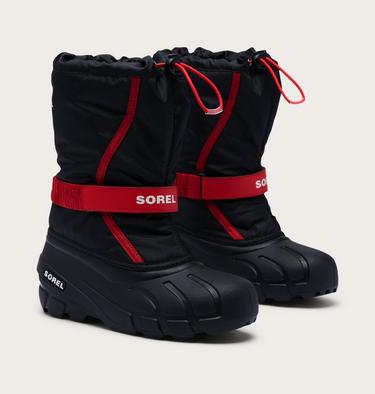 Flurry Schneestiefel f&uuml;r Kinder, Color: Black, Bright Red, image 2