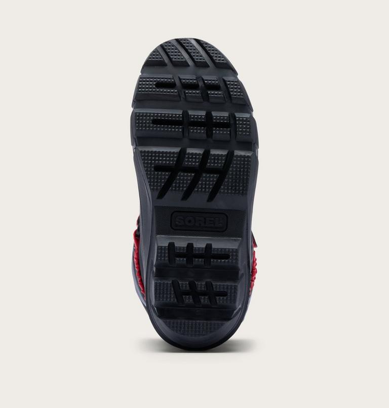 Kids' Flurry Snow Boots, Color: Black, Bright Red, image 6