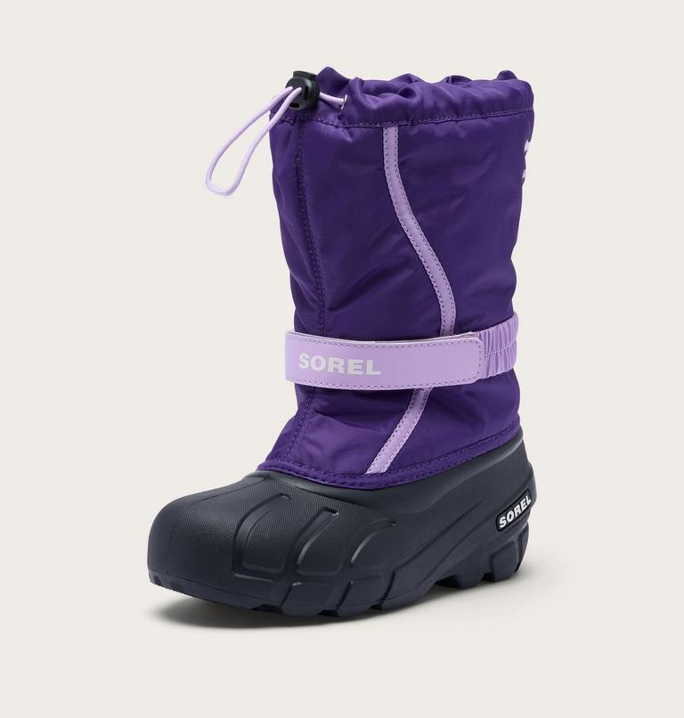 Kids' Flurry Snow Boots, Color: Ultra Violet, Hydrangea, image 8