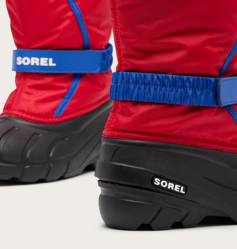 Little Kids Flurry Boot, Color: Bright Red, Azul, image 6