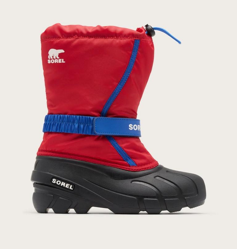 Kids' Flurry Snow Boots, Color: Bright Red, Azul, image 1