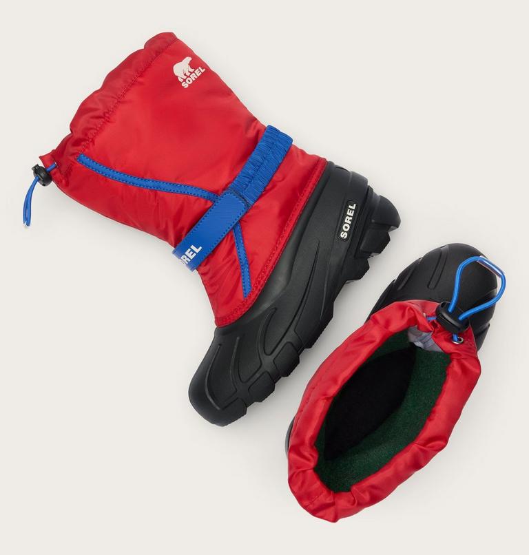 Kids' Flurry Snow Boots, Color: Bright Red, Azul, image 5