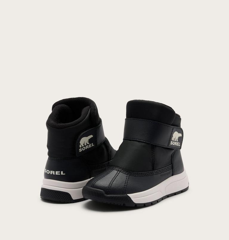 Toddler Whitney III Strap Mid Waterproof Boot, Color: Black, Black, image 9