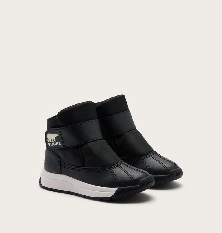 Toddler Whitney III Strap Mid Waterproof Boot, Color: Black, Black, image 2