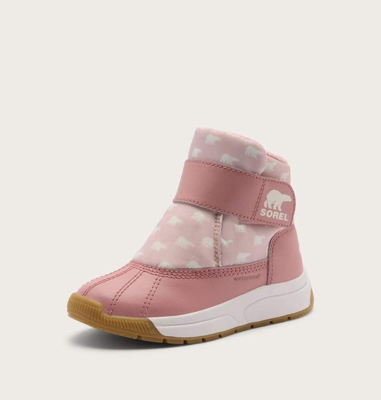 Toddler Whitney III Strap Mid Waterproof Boot, Color: Pink Salt, Eraser Pink, image 8