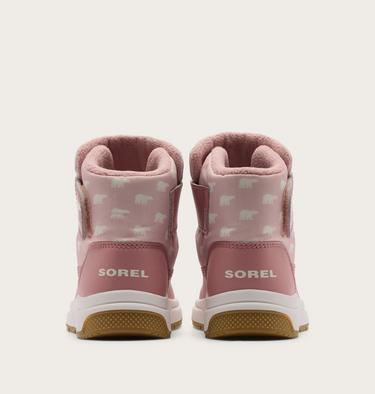 Toddler Whitney III Strap Mid Waterproof Boot, Color: Pink Salt, Eraser Pink, image 3