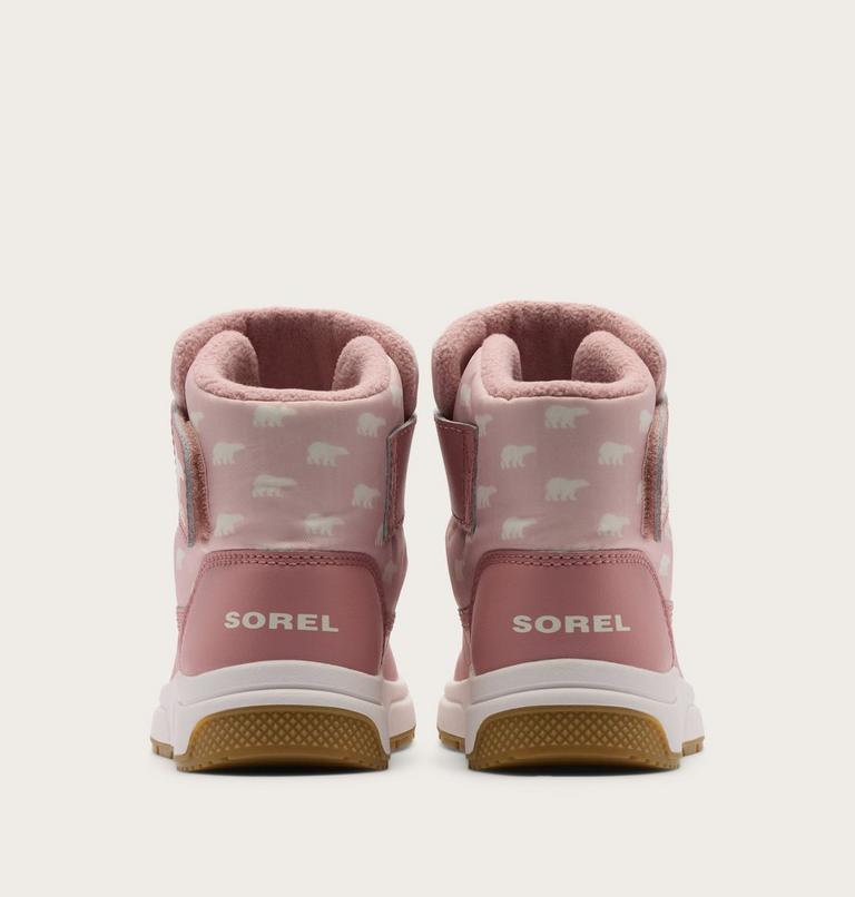 Toddler Whitney III Strap Mid Waterproof Boot, Color: Pink Salt, Eraser Pink, image 3