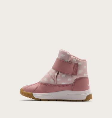 Toddler Whitney III Strap Mid Waterproof Boot, Color: Pink Salt, Eraser Pink, image 4