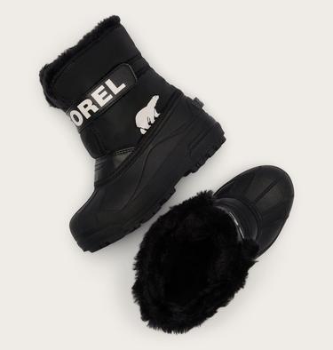 Little Kids Snow Commander Boot, Color: Black, Sea Salt, image 16