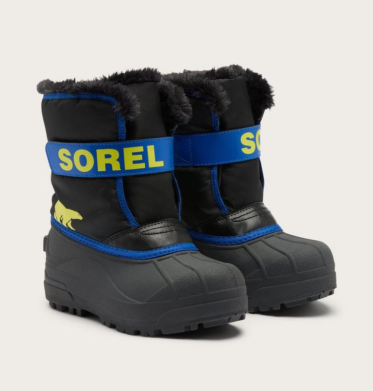 Little Kids Snow Commander Boot, Color: Black, Azul, image 2