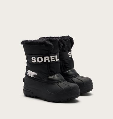 Toddlers' Snow Commander Snow Boots, Color: Black, Sea Salt, image 4