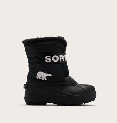 Toddlers' Snow Commander Snow Boots, Color: Black, Sea Salt, image 3