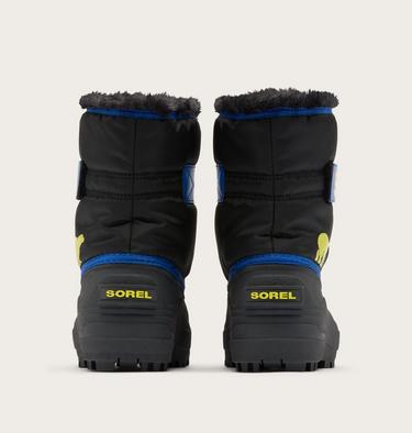 Toddlers' Snow Commander Snow Boots, Color: Black, Azul, image 3