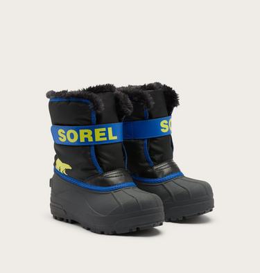 Toddlers' Snow Commander Snow Boots, Color: Black, Azul, image 8