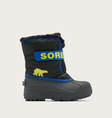 Toddlers' Snow Commander Snow Boots, Color: Black, Azul, image 7