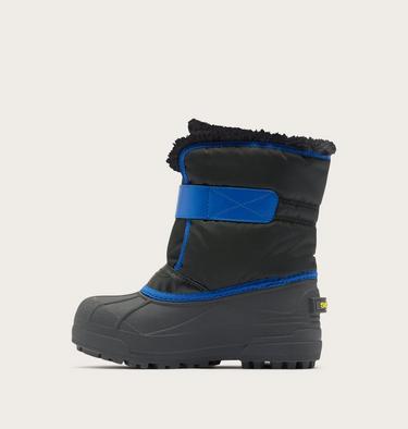 Toddlers' Snow Commander Snow Boots, Color: Black, Azul, image 4