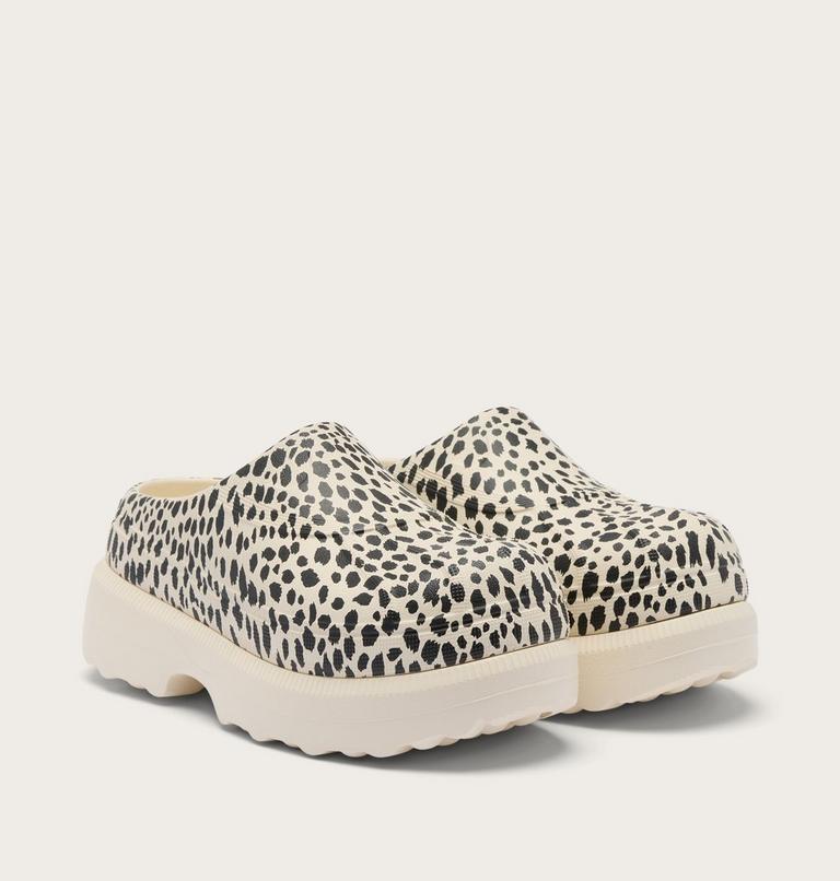 Caribou Clog Lux Women's Shoe, Color: Black, Chalk, image 2