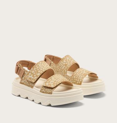 Kinetic Sunchase Ankle Strap Women's Sandal, Color: Tawny Buff, Chalk, image 10