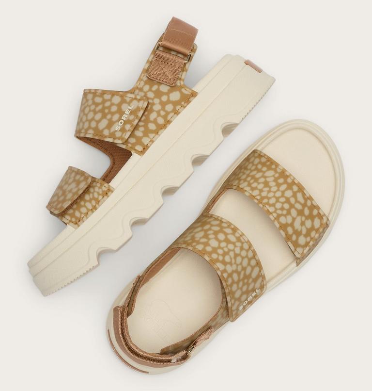 Kinetic Sunchase Ankle Strap Sandales Pour Femme, Color: Tawny Buff, Chalk, image 4