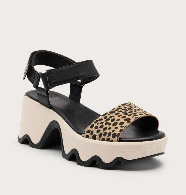 Kinetic Aura Y-Strap Women's Sandal, Color: Black, Snow, image 6