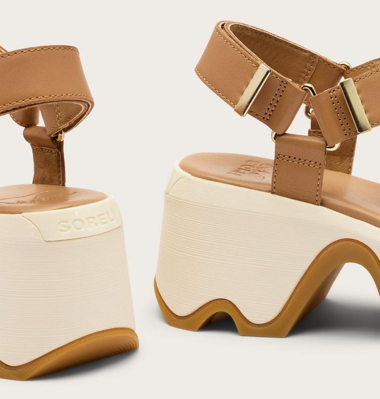 Kinetic Aura Y-Strap Women's Sandal, Color: Tawny Buff, Chalk, image 6