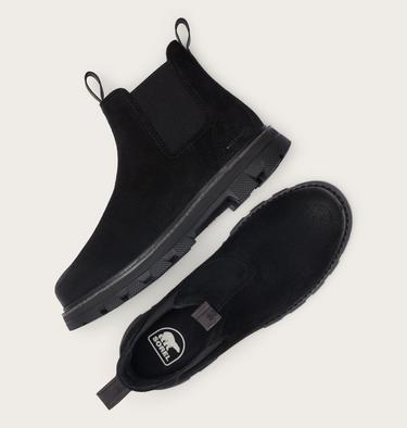 Lark-47 Chelsea Men's Waterproof Boot, Color: Black, Bleached Ceramic, image 4