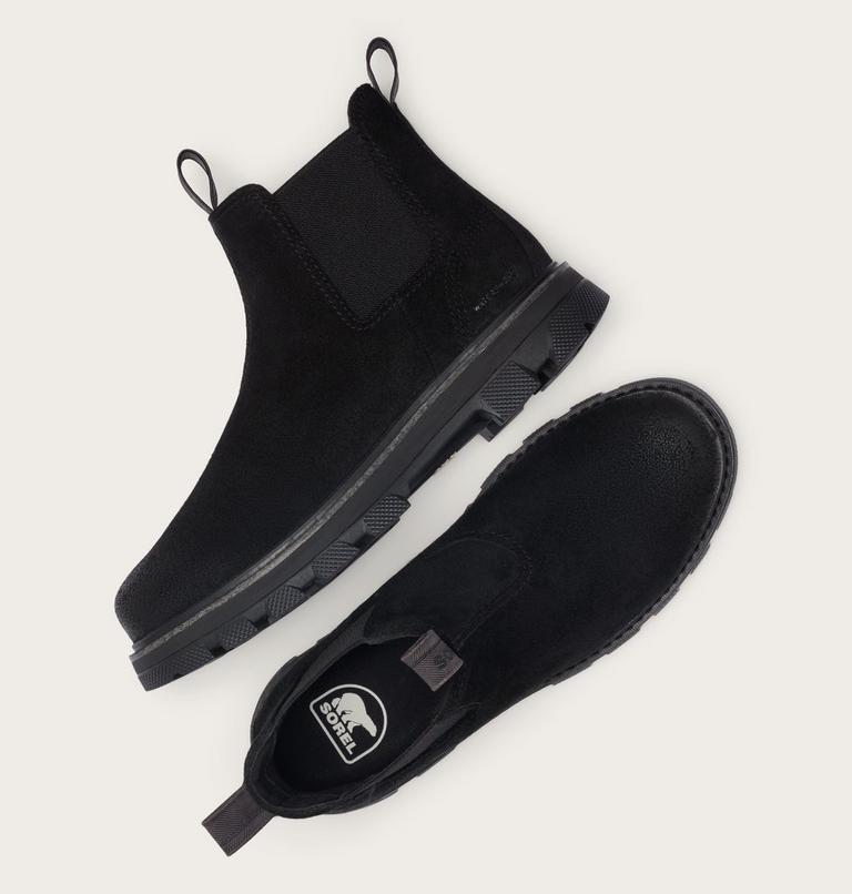Lark-47 Chelsea Men's Waterproof Boot, Color: Black, Bleached Ceramic, image 4