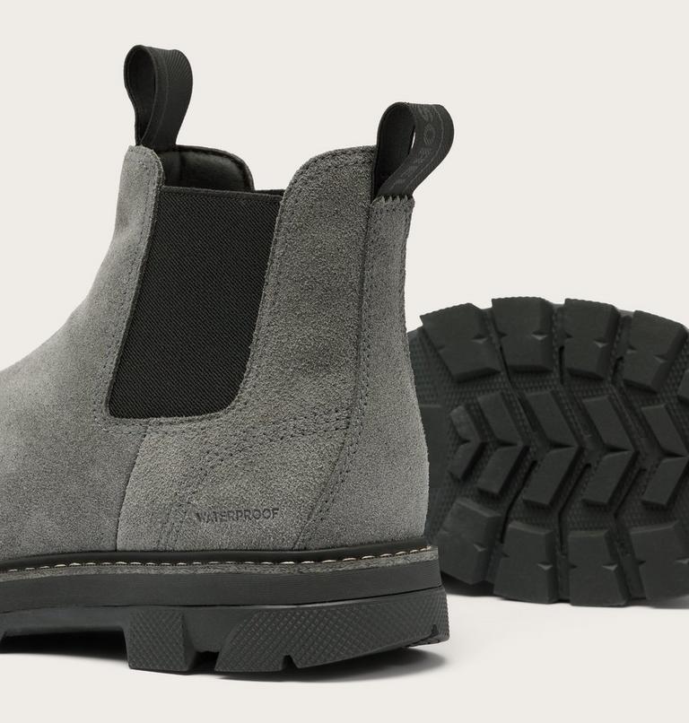 Lark-47 Chelsea Men's Waterproof Boot, Color: Grill, Black, image 6