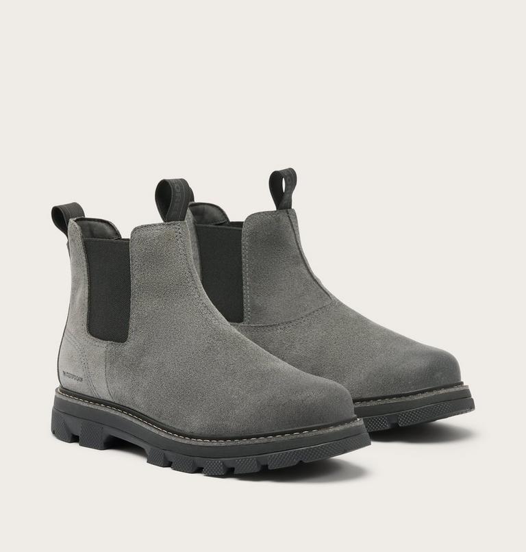 Lark-47 Chelsea Men's Waterproof Boot, Color: Grill, Black, image 2