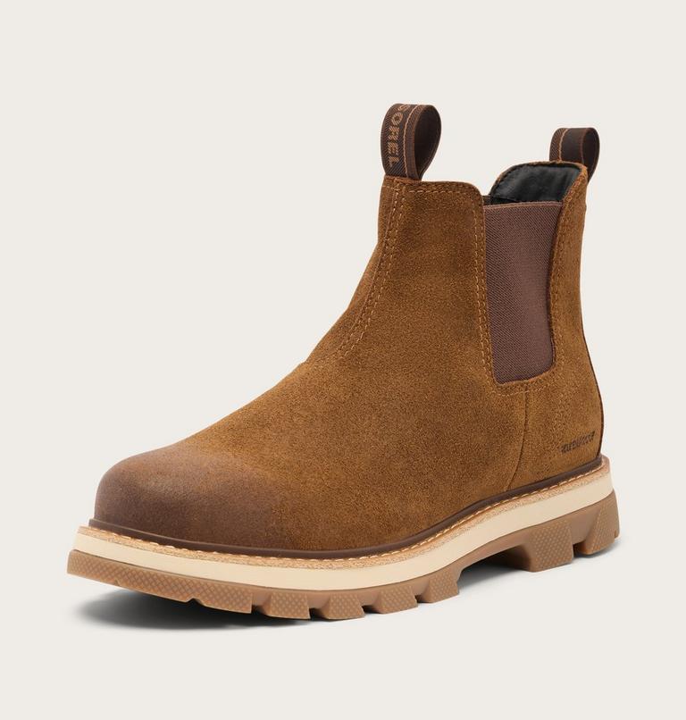 Botte Chelsea Imperm&eacute;able Lark-47 Homme, Color: Velvet Tan, Tobacco, image 8