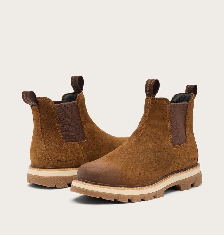 Botte Chelsea Imperm&eacute;able Lark-47 Homme, Color: Velvet Tan, Tobacco, image 9