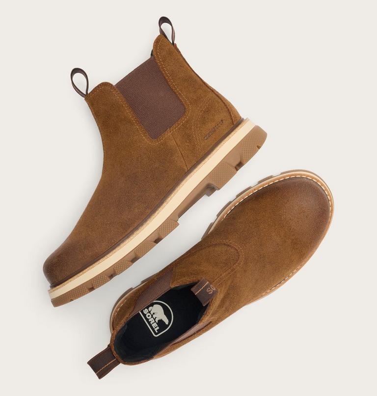 Botte Chelsea Imperm&eacute;able Lark-47 Homme, Color: Velvet Tan, Tobacco, image 5