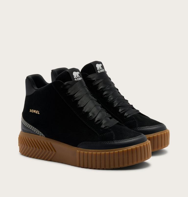 Chaussures de sport imperm&eacute;ables mi-hautes Ona Ave Zip Mid pour femmes, Color: Black, Gum 2, image 2