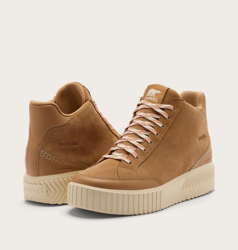 Chaussures de sport imperm&eacute;ables mi-hautes Ona Ave Zip Mid pour femmes, Color: Tawny Buff, Chalk, image 9