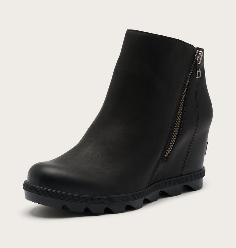 Joan Rhapsody Zip Women's Wedge Boot, Color: Black, Black, image 8