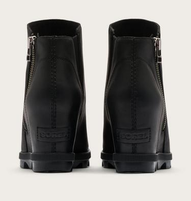 Joan Rhapsody Zip Women's Wedge Boot, Color: Black, Black, image 3