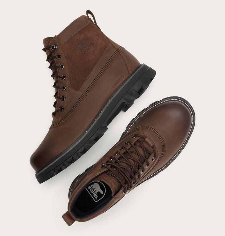 Lark-47 Men's Waterproof Boot, Color: Tobacco, Black, image 4