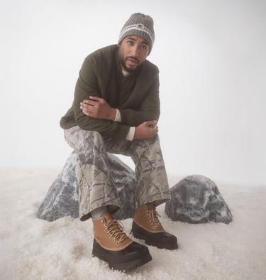 SOREL BASELINE BEANIE, Color: Quarry, Chalk, image 3