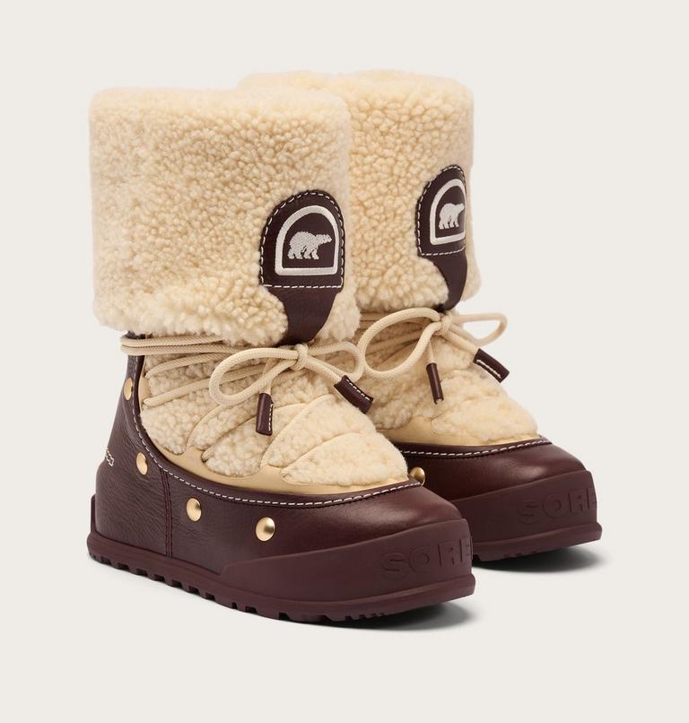 Mad Yama Women's Winter Boot, Color: Red Lodge, Natural, image 2