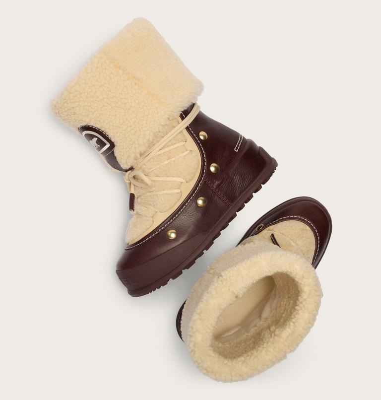 Mad Yama Women's Winter Boot, Color: Red Lodge, Natural, image 5