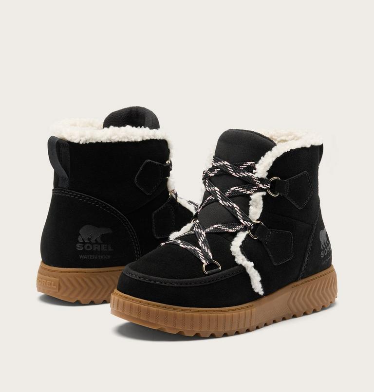 Youth Ona Ave Alpine Winter Boots, Color: Black, Gum 2, image 9