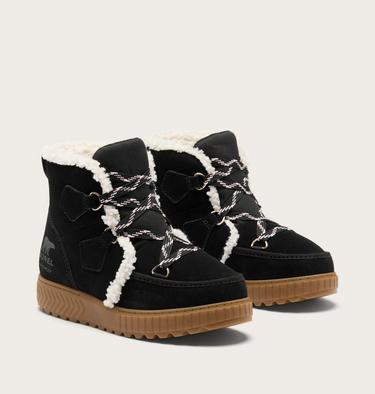 Youth Ona Ave Alpine Winter Boots, Color: Black, Gum 2, image 2