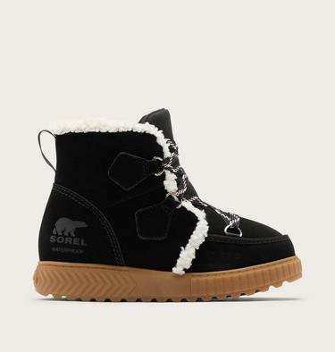 Youth Ona Ave Alpine Winter Boots, Color: Black, Gum 2, image 1