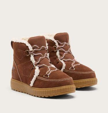 Youth Ona Ave Alpine Winter Boots, Color: Dark Auburn, Gum 2, image 2