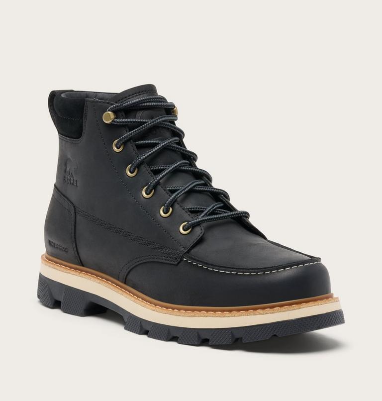 Lark-47 Moc Toe wasserdichte Stiefel f&uuml;r M&auml;nner, Color: Black, Bleached Ceramic, image 7