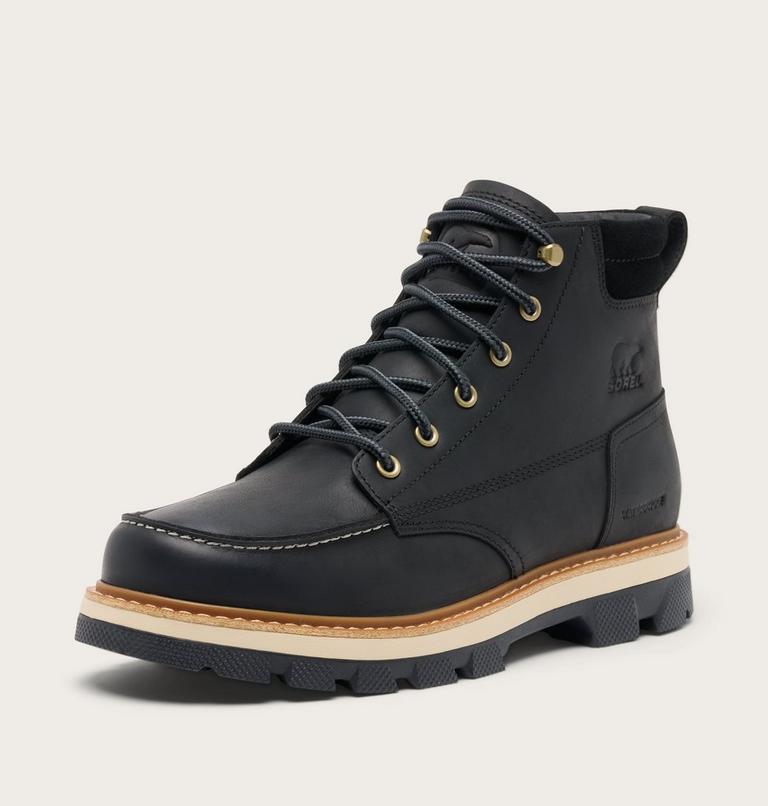 Lark-47 Moc Toe wasserdichte Stiefel f&uuml;r M&auml;nner, Color: Black, Bleached Ceramic, image 8